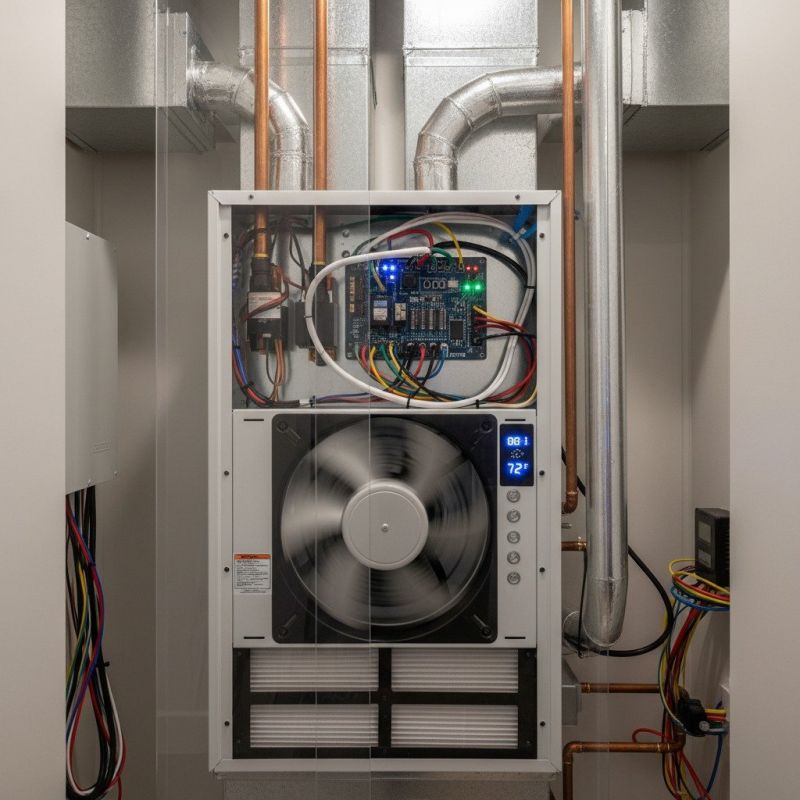 Commercial Electric Central Heating Installation