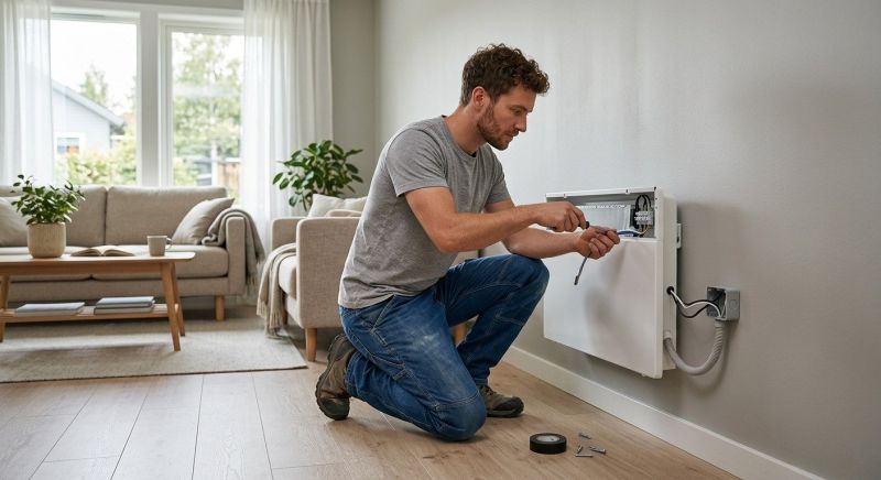 Commercial Electric Central Heating Installation