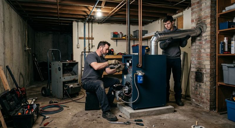 Commercial Oil Furnace Installation