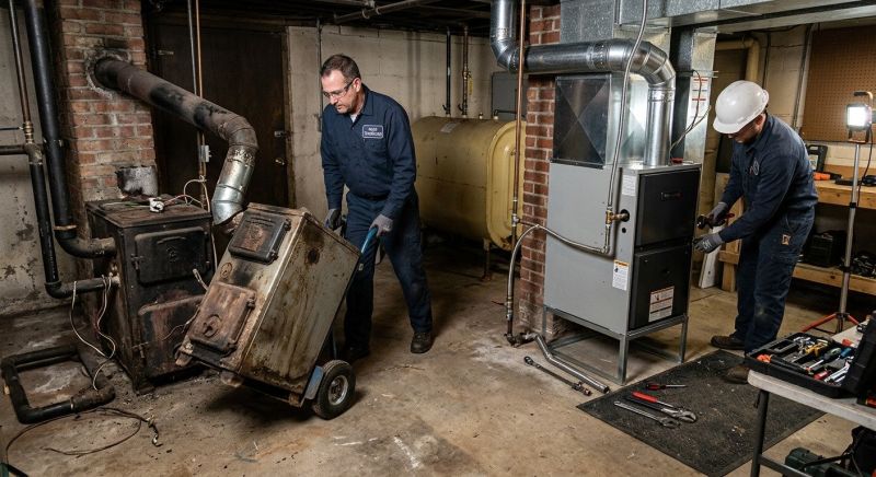 Commercial Oil Furnace Installation