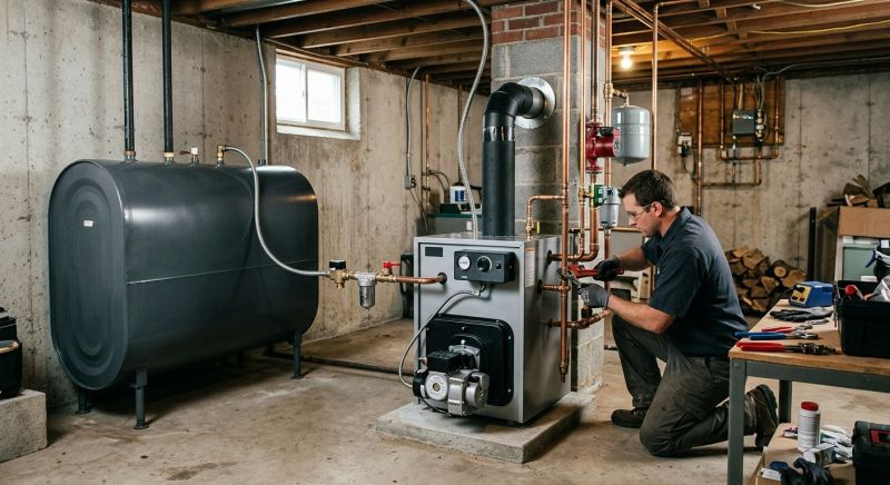 Oil Central Heating Installation