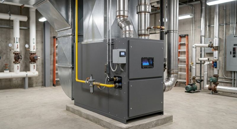 Commercial Natural Gas Heating Installation